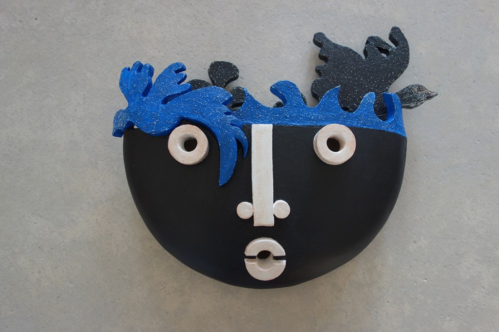 Edith Guillaume, Masque Terre cuite, pièce unique